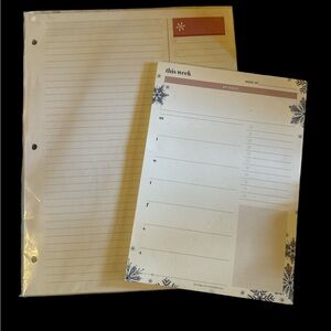 Erin Condren Refill paper for binder and winter planner tablet